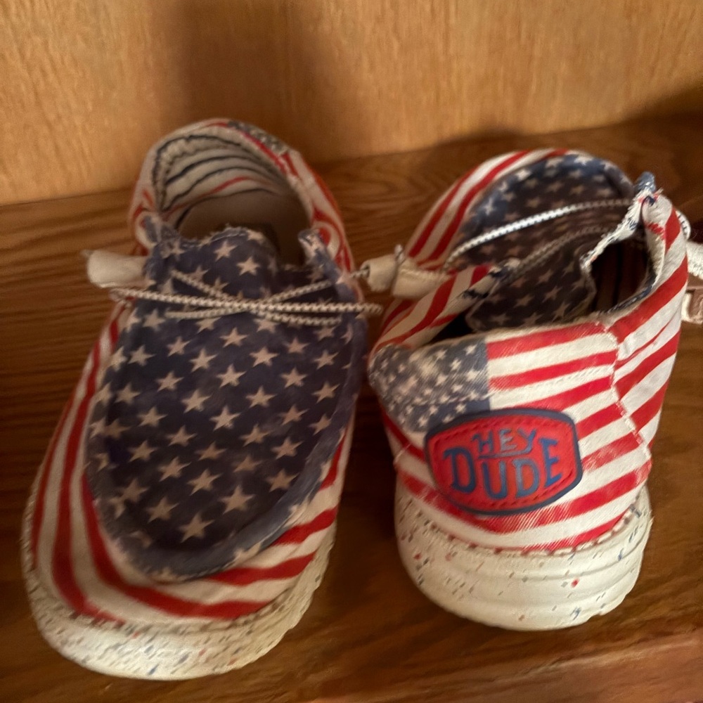 Hey Dude Kids Stars and Stripes Moccasins